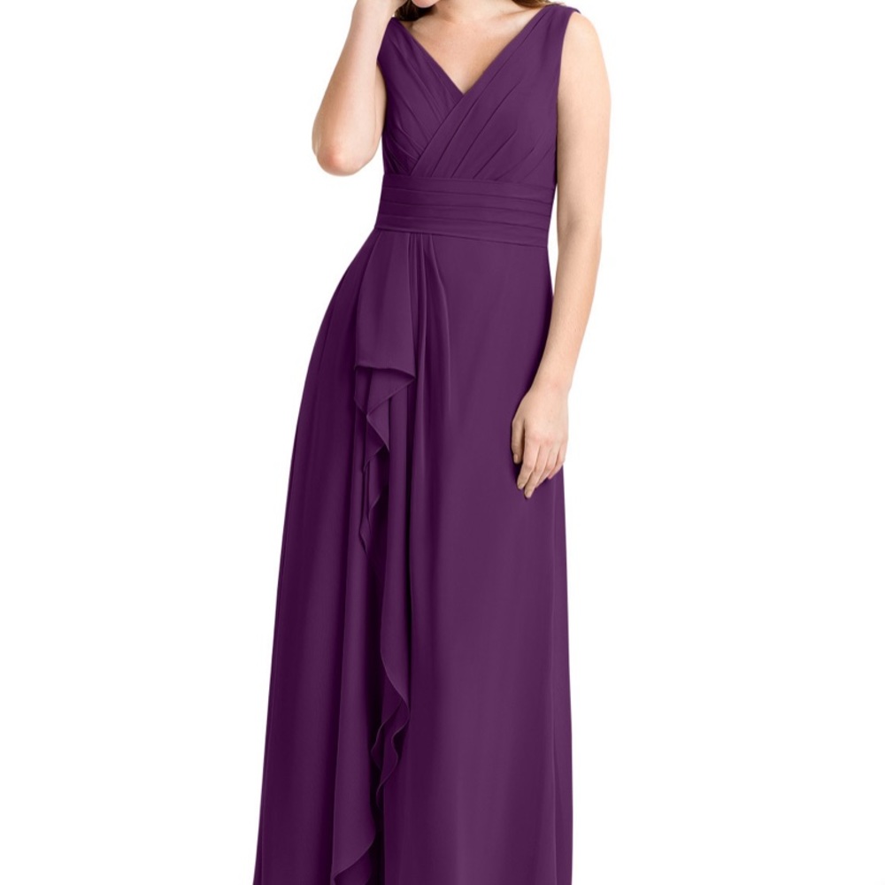 Azazie Julianna Bridesmaid Dress, Grape, size 10